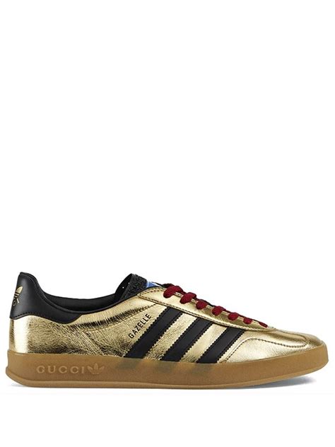 adidas gucci gazelle metallic gold|gucci gazelle metallic gold shoes.